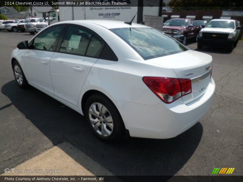 Summit White / Jet Black/Medium Titanium 2014 Chevrolet Cruze LS
