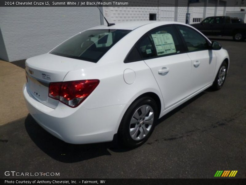 Summit White / Jet Black/Medium Titanium 2014 Chevrolet Cruze LS