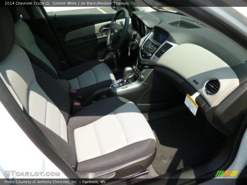 Summit White / Jet Black/Medium Titanium 2014 Chevrolet Cruze LS