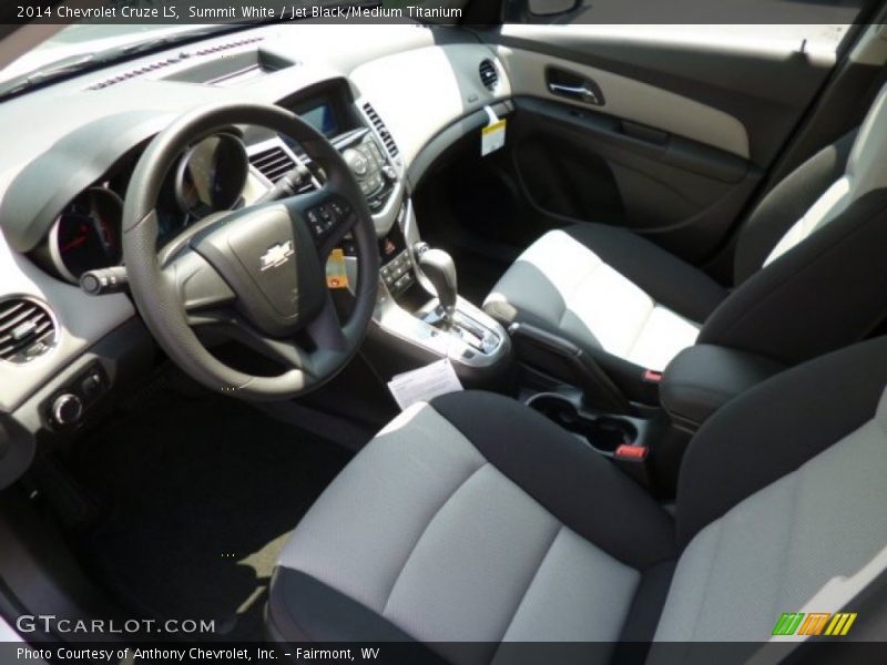 Summit White / Jet Black/Medium Titanium 2014 Chevrolet Cruze LS