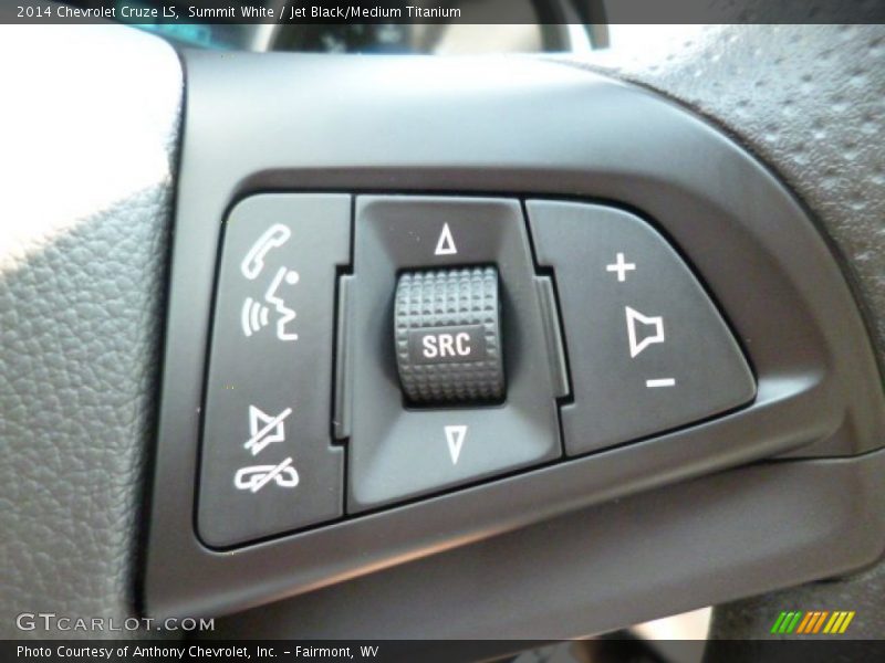 Summit White / Jet Black/Medium Titanium 2014 Chevrolet Cruze LS