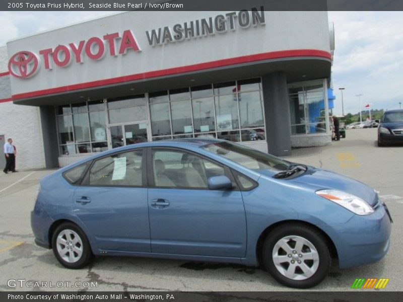 Seaside Blue Pearl / Ivory/Brown 2005 Toyota Prius Hybrid