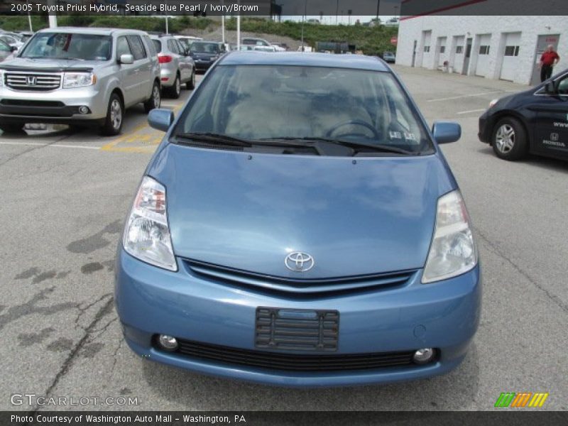 Seaside Blue Pearl / Ivory/Brown 2005 Toyota Prius Hybrid