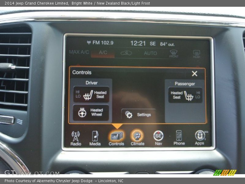 Controls of 2014 Grand Cherokee Limited