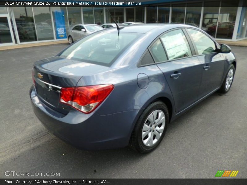 Atlantis Blue Metallic / Jet Black/Medium Titanium 2014 Chevrolet Cruze LS