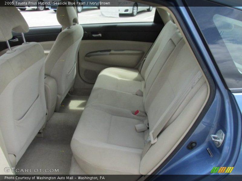 Rear Seat of 2005 Prius Hybrid