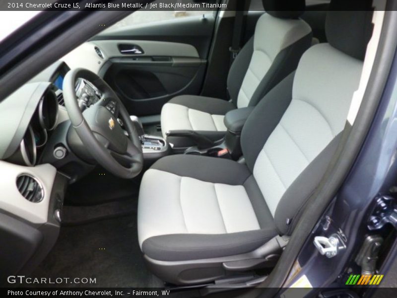 Atlantis Blue Metallic / Jet Black/Medium Titanium 2014 Chevrolet Cruze LS