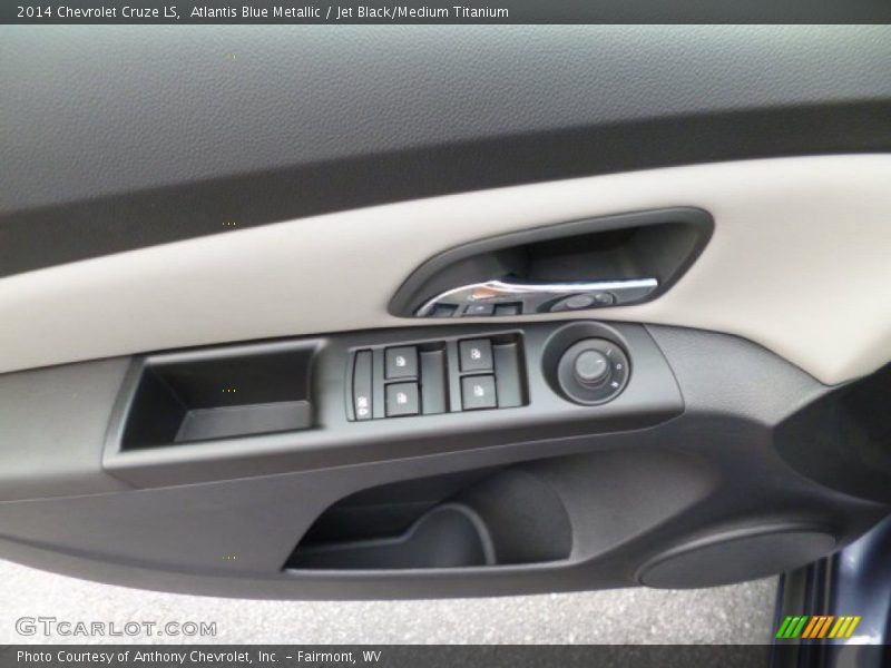 Atlantis Blue Metallic / Jet Black/Medium Titanium 2014 Chevrolet Cruze LS