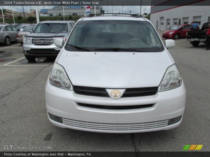 Arctic Frost White Pearl / Stone Gray 2004 Toyota Sienna XLE