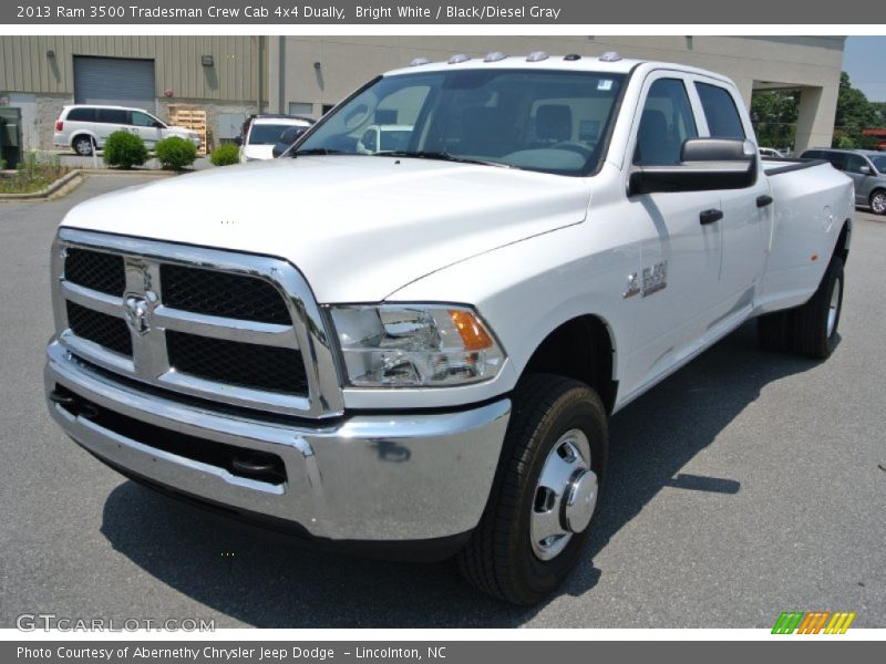 Front 3/4 View of 2013 3500 Tradesman Crew Cab 4x4 Dually