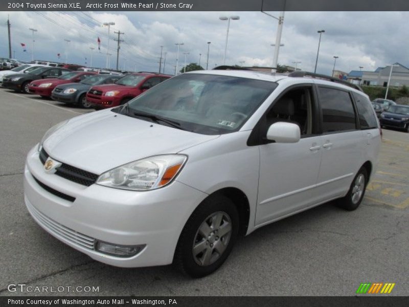 Arctic Frost White Pearl / Stone Gray 2004 Toyota Sienna XLE