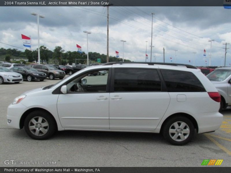 Arctic Frost White Pearl / Stone Gray 2004 Toyota Sienna XLE