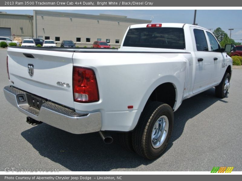 Bright White / Black/Diesel Gray 2013 Ram 3500 Tradesman Crew Cab 4x4 Dually