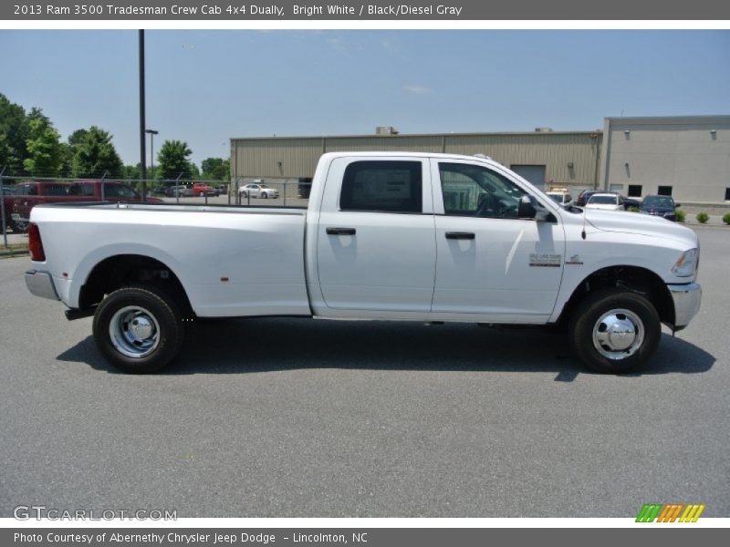 Bright White / Black/Diesel Gray 2013 Ram 3500 Tradesman Crew Cab 4x4 Dually