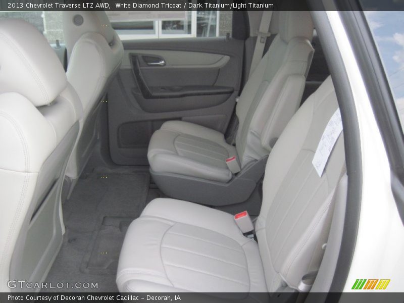 White Diamond Tricoat / Dark Titanium/Light Titanium 2013 Chevrolet Traverse LTZ AWD