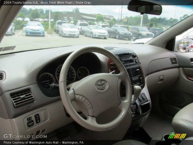 Arctic Frost White Pearl / Stone Gray 2004 Toyota Sienna XLE