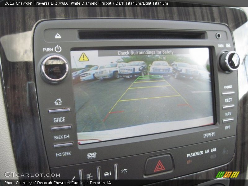 White Diamond Tricoat / Dark Titanium/Light Titanium 2013 Chevrolet Traverse LTZ AWD