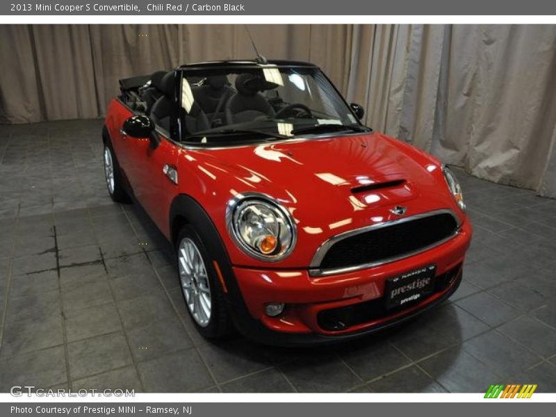 Chili Red / Carbon Black 2013 Mini Cooper S Convertible