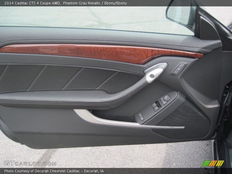 Phantom Gray Metallic / Ebony/Ebony 2014 Cadillac CTS 4 Coupe AWD