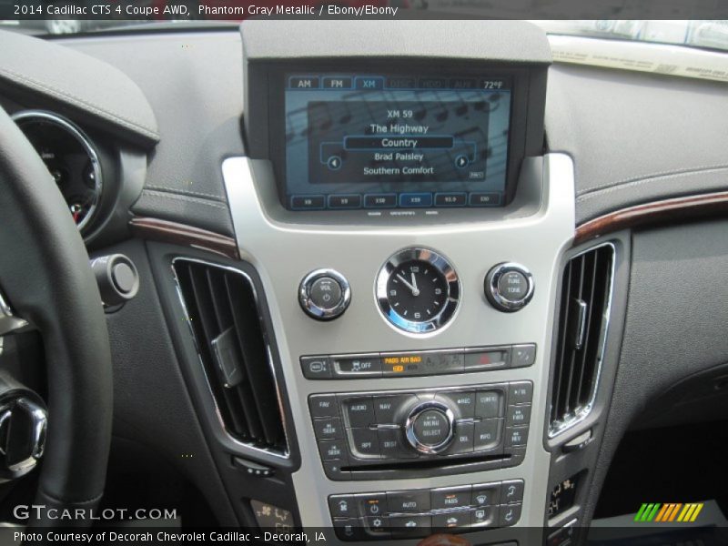 Phantom Gray Metallic / Ebony/Ebony 2014 Cadillac CTS 4 Coupe AWD