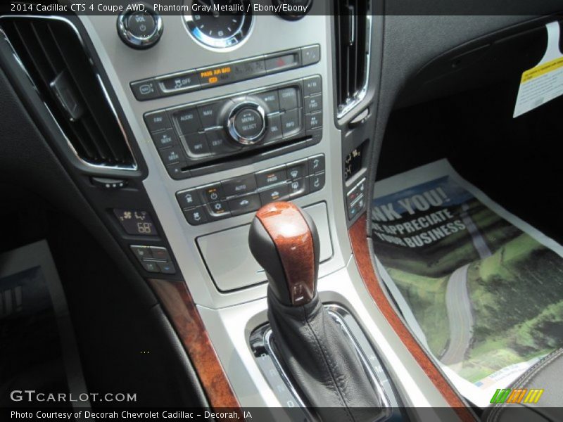 Phantom Gray Metallic / Ebony/Ebony 2014 Cadillac CTS 4 Coupe AWD
