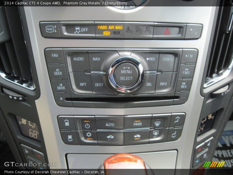 Phantom Gray Metallic / Ebony/Ebony 2014 Cadillac CTS 4 Coupe AWD