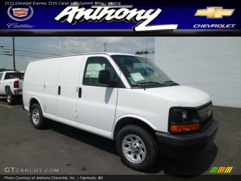 Summit White / Neutral 2013 Chevrolet Express 1500 Cargo Van