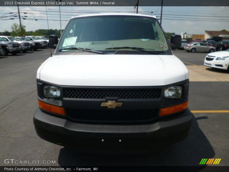 Summit White / Neutral 2013 Chevrolet Express 1500 Cargo Van