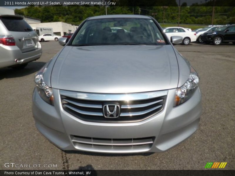 Alabaster Silver Metallic / Gray 2011 Honda Accord LX-P Sedan