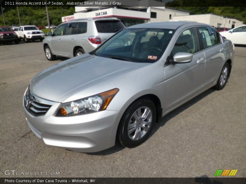 Alabaster Silver Metallic / Gray 2011 Honda Accord LX-P Sedan
