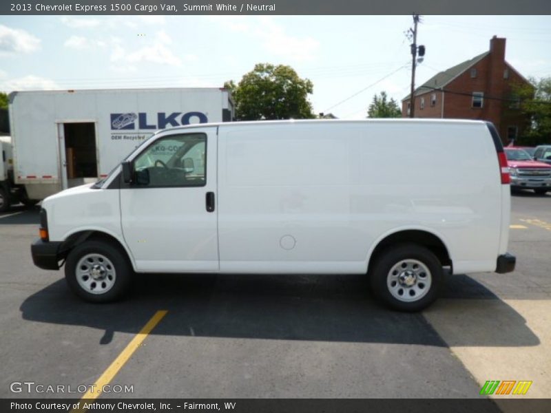 Summit White / Neutral 2013 Chevrolet Express 1500 Cargo Van