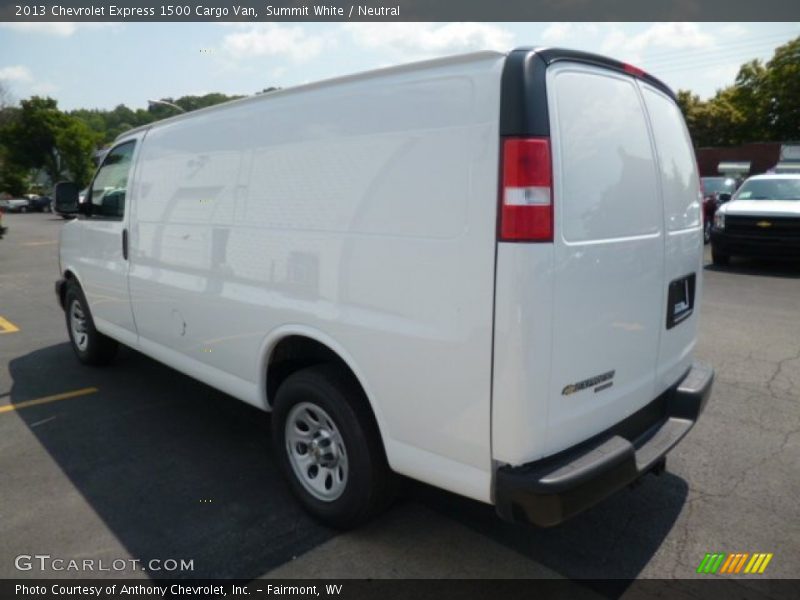 Summit White / Neutral 2013 Chevrolet Express 1500 Cargo Van