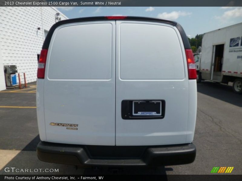 Summit White / Neutral 2013 Chevrolet Express 1500 Cargo Van