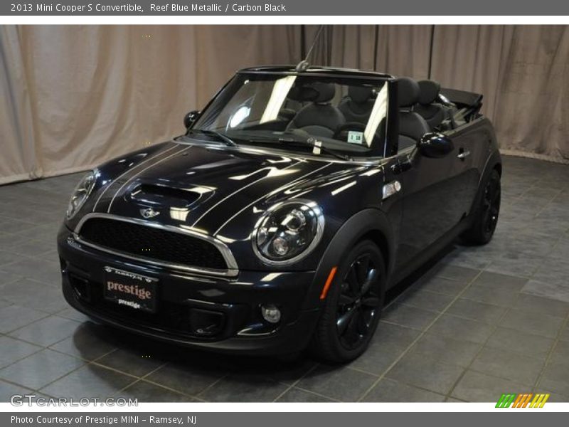 Reef Blue Metallic / Carbon Black 2013 Mini Cooper S Convertible