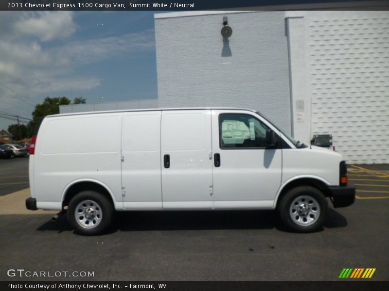 Summit White / Neutral 2013 Chevrolet Express 1500 Cargo Van