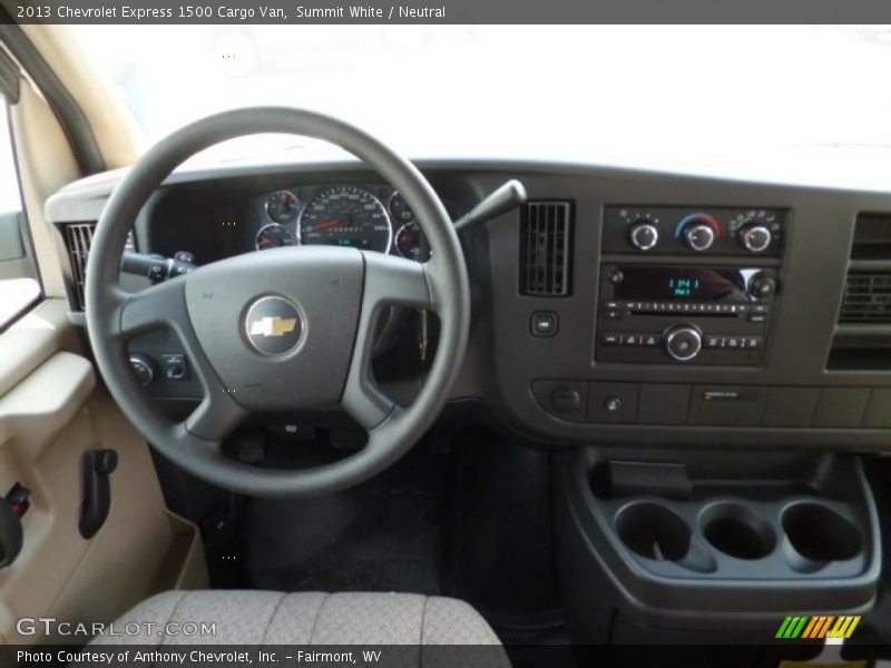 Summit White / Neutral 2013 Chevrolet Express 1500 Cargo Van
