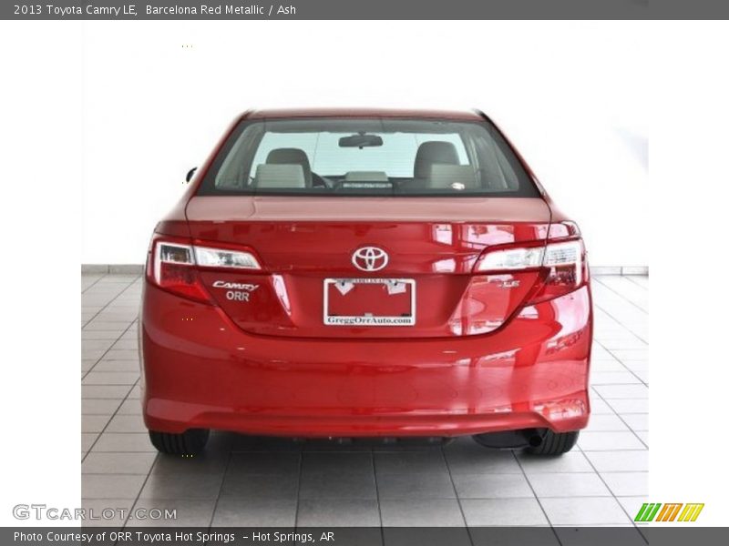 Barcelona Red Metallic / Ash 2013 Toyota Camry LE