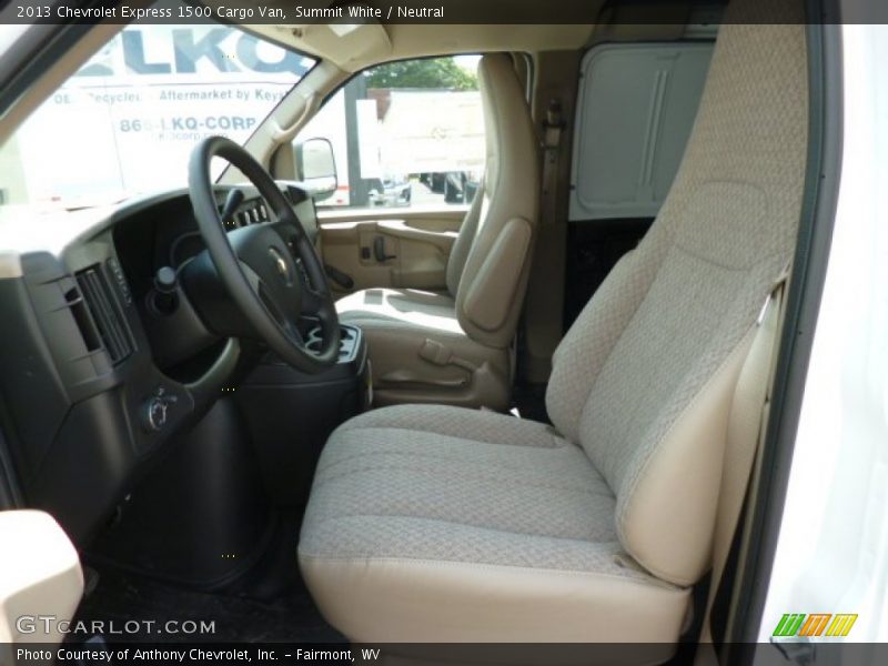 Summit White / Neutral 2013 Chevrolet Express 1500 Cargo Van
