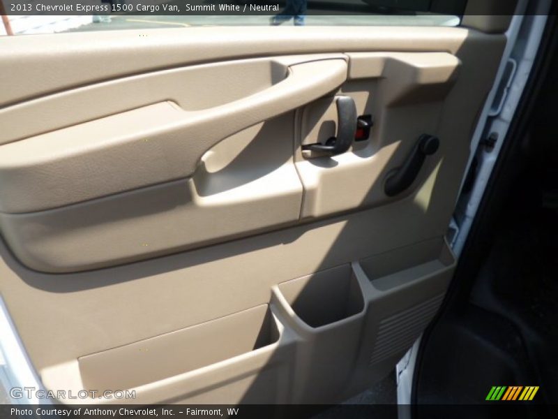 Summit White / Neutral 2013 Chevrolet Express 1500 Cargo Van
