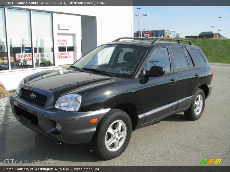 Obsidian Black / Gray 2001 Hyundai Santa Fe GLS V6 4WD