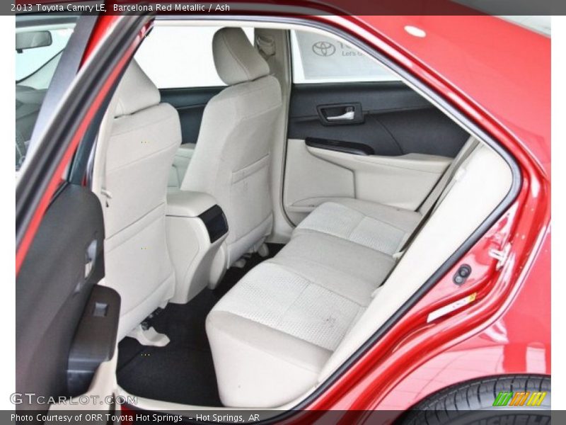 Rear Seat of 2013 Camry LE