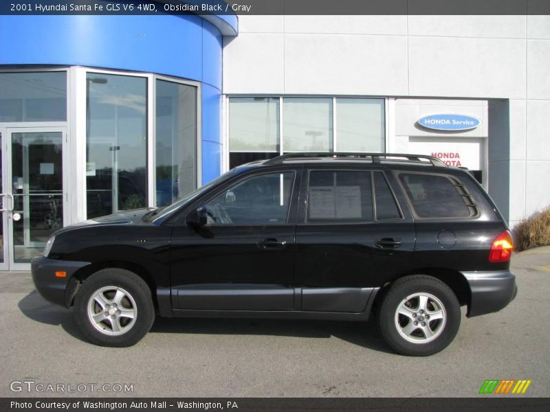 Obsidian Black / Gray 2001 Hyundai Santa Fe GLS V6 4WD