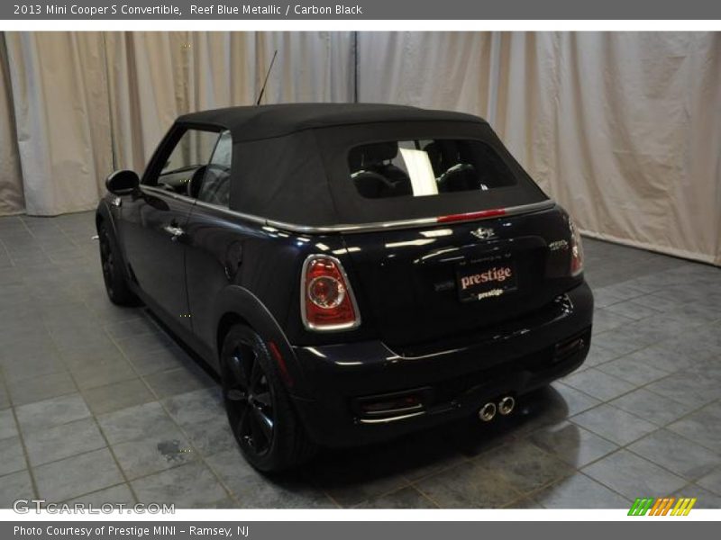 Reef Blue Metallic / Carbon Black 2013 Mini Cooper S Convertible