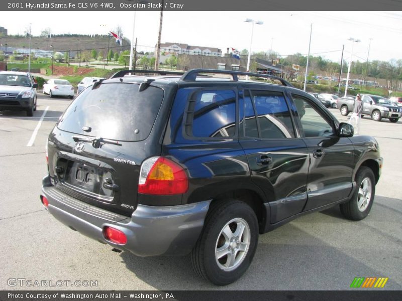 Obsidian Black / Gray 2001 Hyundai Santa Fe GLS V6 4WD