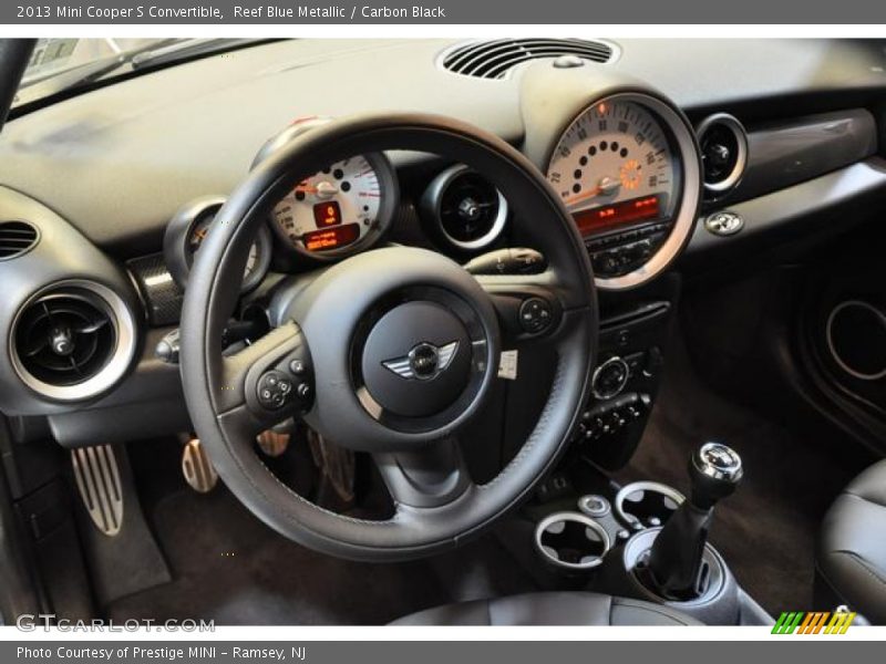 Reef Blue Metallic / Carbon Black 2013 Mini Cooper S Convertible