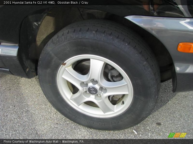 Obsidian Black / Gray 2001 Hyundai Santa Fe GLS V6 4WD