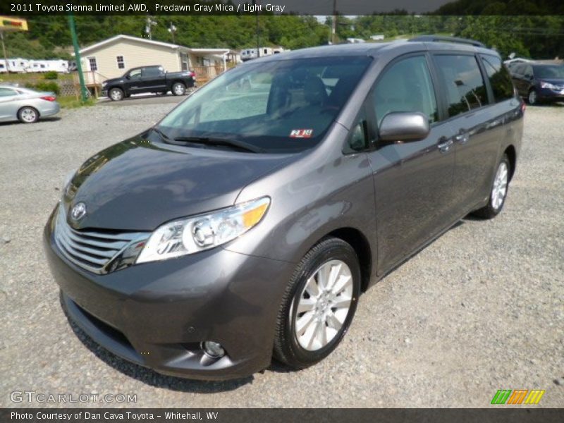 Predawn Gray Mica / Light Gray 2011 Toyota Sienna Limited AWD