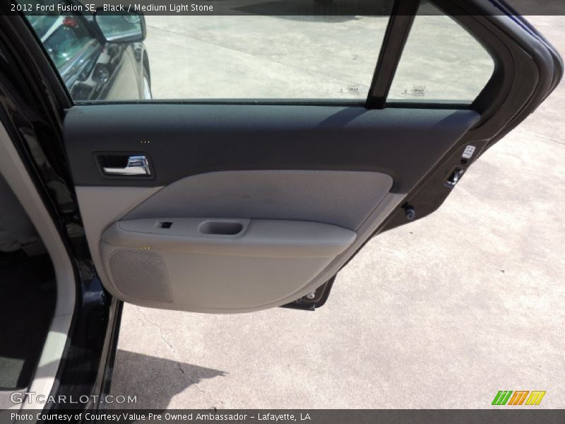 Black / Medium Light Stone 2012 Ford Fusion SE