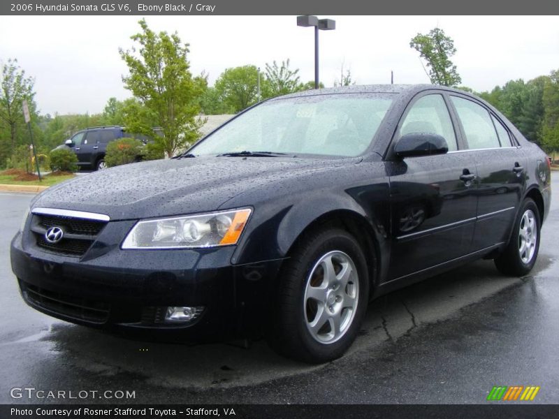 Ebony Black / Gray 2006 Hyundai Sonata GLS V6