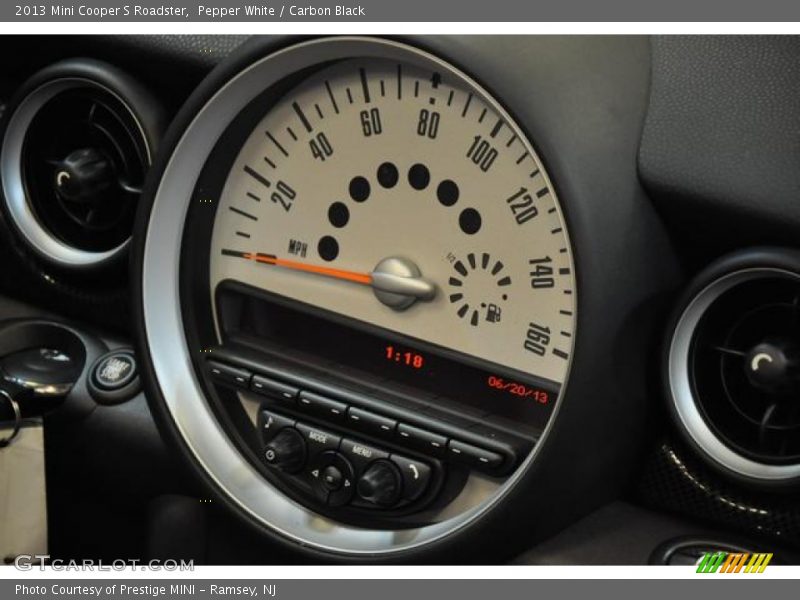 Pepper White / Carbon Black 2013 Mini Cooper S Roadster